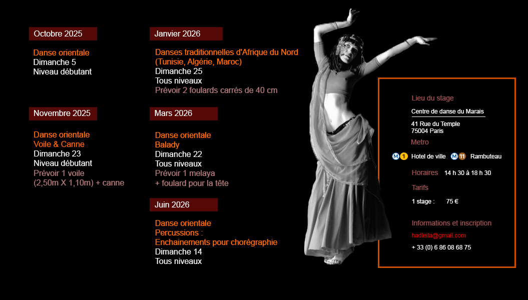 Leila Haddad Stages 2025/2026